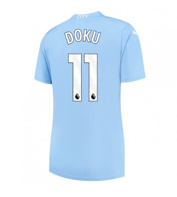 Manchester City Jeremy Doku #11 Hemmatröja Dam 2023-24 Kortärmad